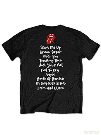 Rolling Stones - The: The Rolling Stones Unisex Tee: Honk Album Tracklist (Back Print) (Small)
