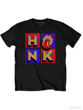 Rolling Stones - The: The Rolling Stones Unisex Tee: Honk Album Tracklist (Back Print) (Small)
