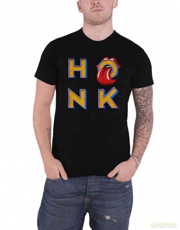 Rolling Stones - The: The Rolling Stones Unisex Tee: Honk Letters (Small)