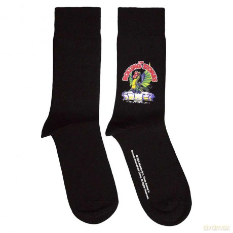 Rolling Stones - The: The Rolling Stones Unisex Terry Socks: Dragon (Black) (UK Size 7 - 11)