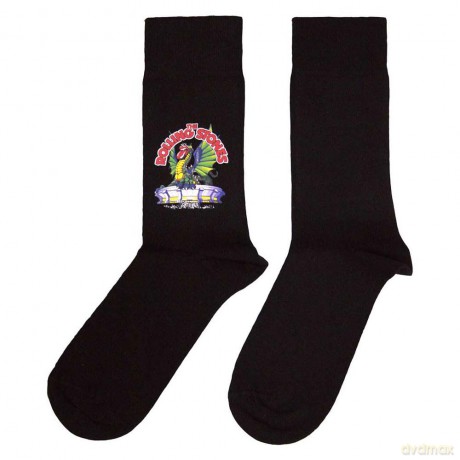 Rolling Stones - The: The Rolling Stones Unisex Terry Socks: Dragon (Black) (UK Size 7 - 11)