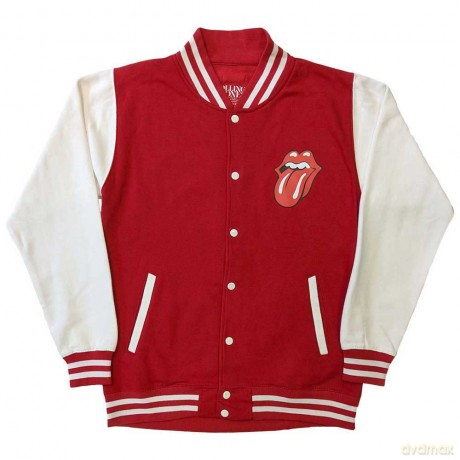Rolling Stones - The: The Rolling Stones Unisex Varsity Jacket: Classic Tongue (Back Print) (Small)