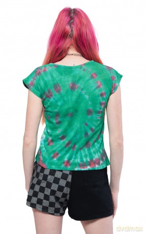 Sex Pistols - The: The Sex Pistols Ladies Crop Top: Logo (Green) (Wash Collection) (XX-Large)