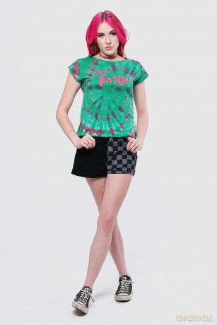 Sex Pistols - The: The Sex Pistols Ladies Crop Top: Logo (Green) (Wash Collection) (XX-Large)