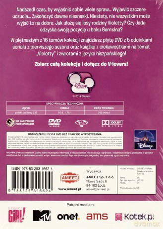 Violetta Kolekcja V Lovers Tom 15 + Dvd [KSIĄŻKA]