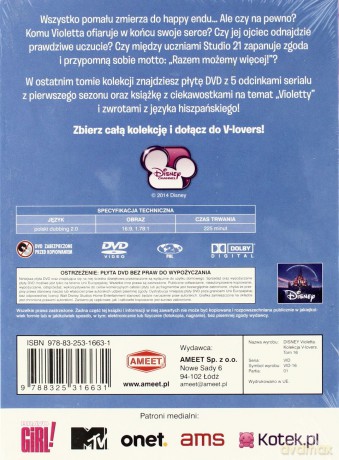 Violetta Kolekcja V Lovers Tom 16 + Dvd [KSIĄŻKA]