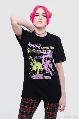 Sex Pistols - The: The Sex Pistols Men's Tee: Japanese Poster (Small)