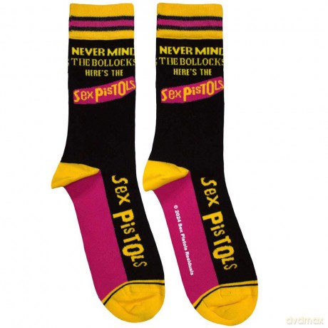 Sex Pistols - The: The Sex Pistols Unisex Ankle Socks: Never Mind The Bollocks Stripes (Black) (UK Size 7 - 11)