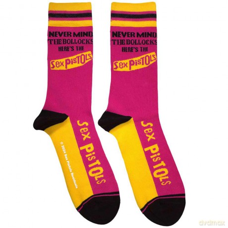 Sex Pistols - The: The Sex Pistols Unisex Ankle Socks: Never Mind The Bollocks Stripes (Pink) (UK Size 7 - 11)