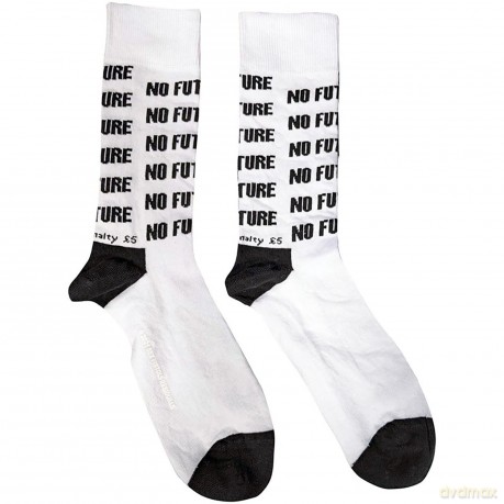 Sex Pistols - The: The Sex Pistols Unisex Ankle Socks: No Future (White) (UK Size 7 - 11)