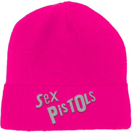 Sex Pistols - The: The Sex Pistols Unisex Beanie Hat: Logo (Fluorescent Pink)