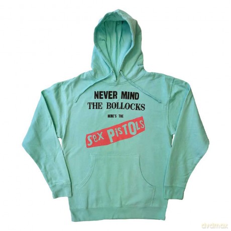 Sex Pistols - The: The Sex Pistols Unisex Pullover Hoodie: Never Mind The Bollocks Original Album (Green) (X-Large)