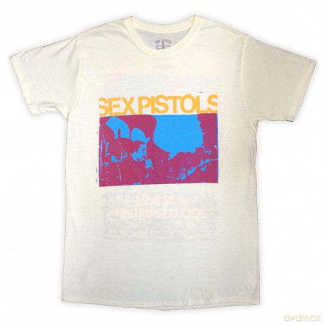 Sex Pistols - The: The Sex Pistols Unisex T-Shirt: 100 Club (Natural) (Back Print) (Small)