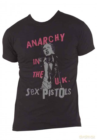 Sex Pistols - The: The Sex Pistols Unisex T-Shirt: Anarchy in the UK (Black) (Small)