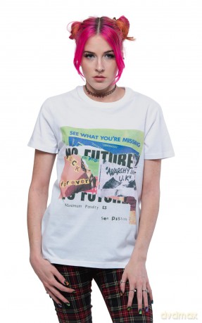 Sex Pistols - The: The Sex Pistols Unisex T-Shirt: Collage (White) (XX-Large)