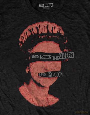 Sex Pistols - The: The Sex Pistols Unisex T-Shirt: God Save The Queen (Black) (Large)