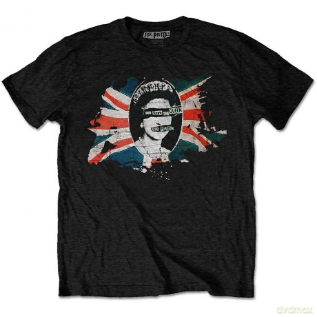 Sex Pistols - The: The Sex Pistols Unisex T-Shirt: God Save The Queen (Black) (Medium)