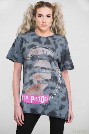 Sex Pistols - The: The Sex Pistols Unisex T-Shirt: God Save The Queen (Black) (Wash Collection) (Large)