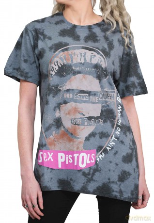 Sex Pistols - The: The Sex Pistols Unisex T-Shirt: God Save The Queen (Black) (Wash Collection) (Large)