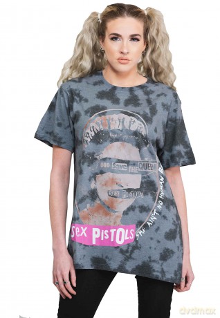 Sex Pistols - The: The Sex Pistols Unisex T-Shirt: God Save The Queen (Black) (Wash Collection) (Small)
