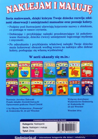 Zima Naklejam i Maluje [KSIĄŻKA]