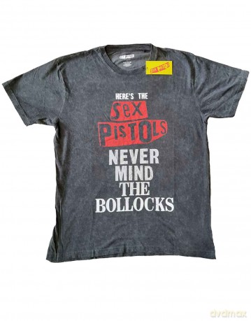Sex Pistols - The: The Sex Pistols Unisex T-Shirt: NMTB Distressed (Black) (Wash Collection) (X-Large)