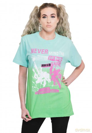 Sex Pistols - The: The Sex Pistols Unisex T-Shirt: NMTB Japan (Green) (Wash Collection) (X-Large)