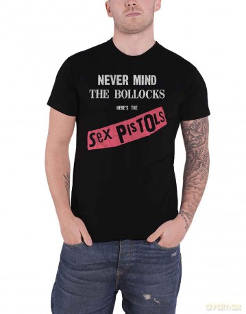 Sex Pistols - The: The Sex Pistols Unisex T-Shirt: Never Mind The Bollocks Original Album (Black) (Small)
