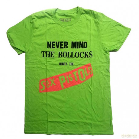 Sex Pistols - The: The Sex Pistols Unisex T-Shirt: Never Mind The Bollocks Original Album (Green) (Large)