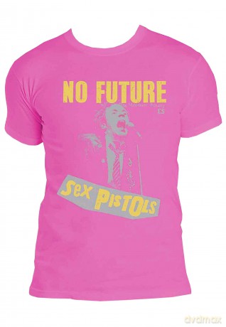 Sex Pistols - The: The Sex Pistols Unisex T-Shirt: No Future (Pink) (Medium)