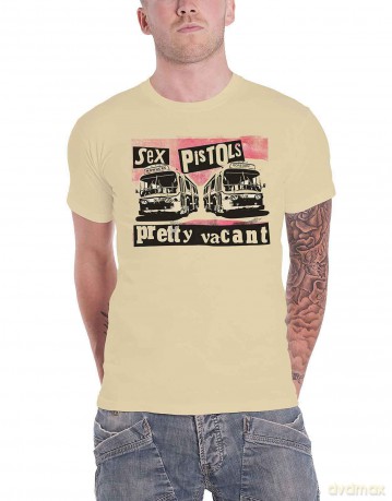 Sex Pistols - The: The Sex Pistols Unisex T-Shirt: Pretty Vacant (Sand) (XX-Large)