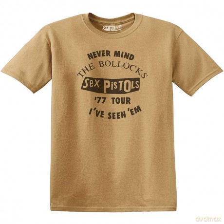 Sex Pistols - The: The Sex Pistols Unisex T-Shirt: Seen 'Em (Old Gold) (X-Large)