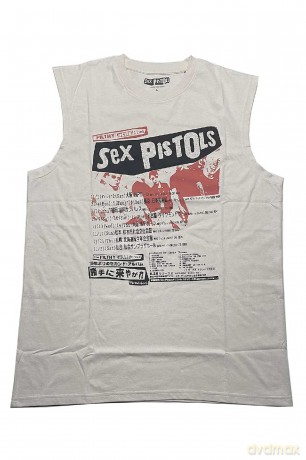 Sex Pistols - The: The Sex Pistols Unisex Tank T-Shirt: Filthy Lucre (Natural) (Embellished) (Medium)