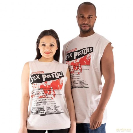 Sex Pistols - The: The Sex Pistols Unisex Tank T-Shirt: Filthy Lucre (Natural) (Embellished) (Small)