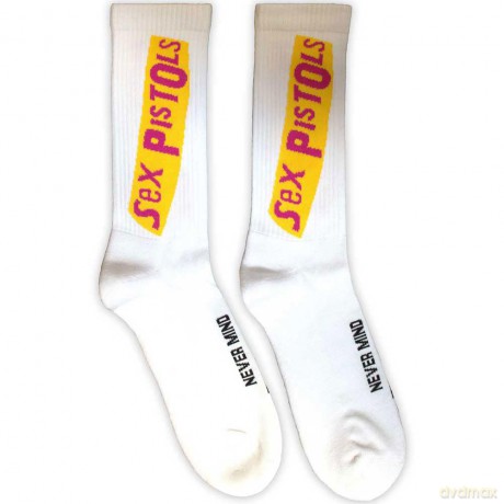 Sex Pistols - The: The Sex Pistols Unisex Terry Socks: Never Mind The Bollocks (White) (UK Size 7 - 11)