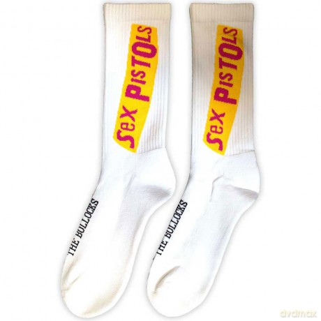 Sex Pistols - The: The Sex Pistols Unisex Terry Socks: Never Mind The Bollocks (White) (UK Size 7 - 11)