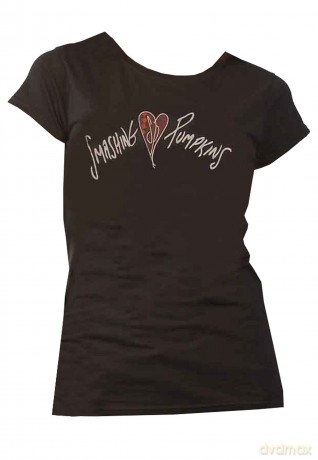 Smashing Pumpkins - The: The Smashing Pumpkins Ladies T-Shirt: Gish Heart (Black) (Large)