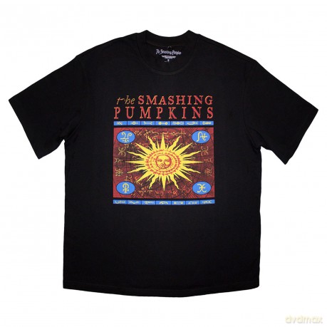 Smashing Pumpkins - The: The Smashing Pumpkins Unisex Oversized Boxy T-Shirt: Sun Box (Black) (Medium)