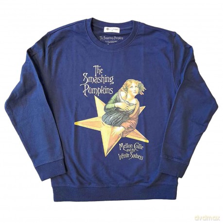 Smashing Pumpkins - The: The Smashing Pumpkins Unisex Sweatshirt: Mellon Collie (Navy Blue) (Medium)