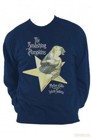 Smashing Pumpkins - The: The Smashing Pumpkins Unisex Sweatshirt: Mellon Collie (Navy Blue) (Medium)