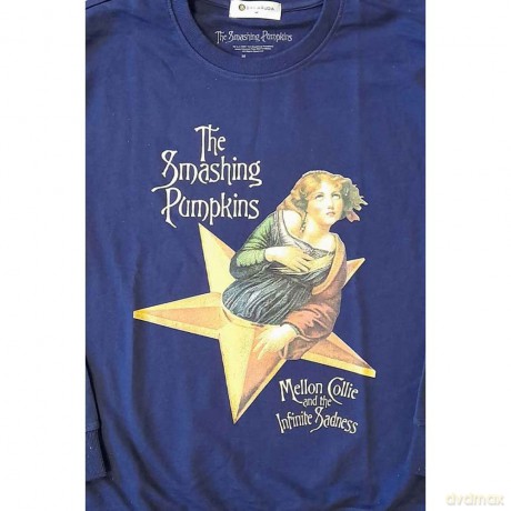 Smashing Pumpkins - The: The Smashing Pumpkins Unisex Sweatshirt: Mellon Collie (Navy Blue) (X-Small)