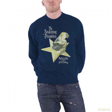 Smashing Pumpkins - The: The Smashing Pumpkins Unisex Sweatshirt: Mellon Collie (Navy Blue) (X-Small)