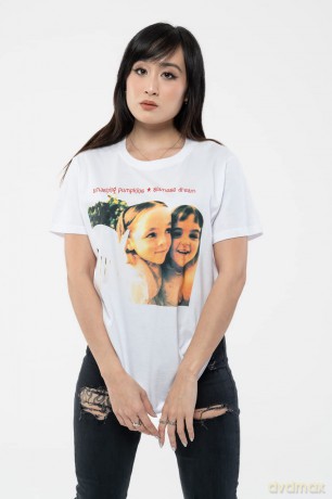 Smashing Pumpkins - The: The Smashing Pumpkins Unisex T-Shirt: Dream (White) (Small)