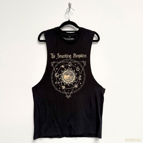 Smashing Pumpkins - The: The Smashing Pumpkins Unisex Vest T-Shirt: Celestial Sun (Black) (XX-Large)