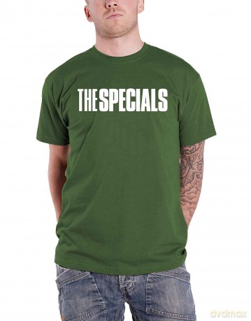 Specials - The: The Specials Unisex T-Shirt: Solid Logo (Military Green) (Medium)