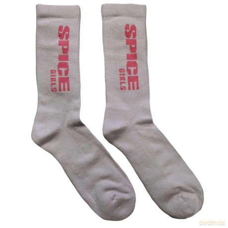 Spice Girls - The: The Spice Girls Unisex Terry Socks: Logo (White) (UK Size 7 - 11)