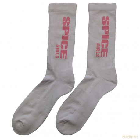 Spice Girls - The: The Spice Girls Unisex Terry Socks: Logo (White) (UK Size 7 - 11)