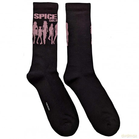 Spice Girls - The: The Spice Girls Unisex Terry Socks: Silhouette (Black) (UK Size 7 - 11)