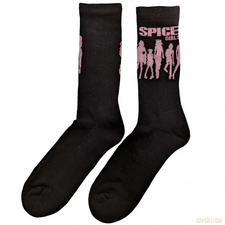 Spice Girls - The: The Spice Girls Unisex Terry Socks: Silhouette (Black) (UK Size 7 - 11)