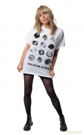 Stone Roses - The: The Stone Roses Men's Tee: Lemons Grid (Large)